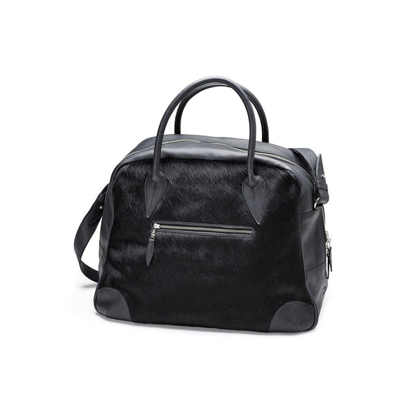 DAGMAR travel bag, fur, black